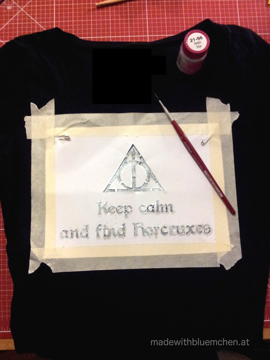  T-Shirts bemalen - made with Blümchen Bildidee 